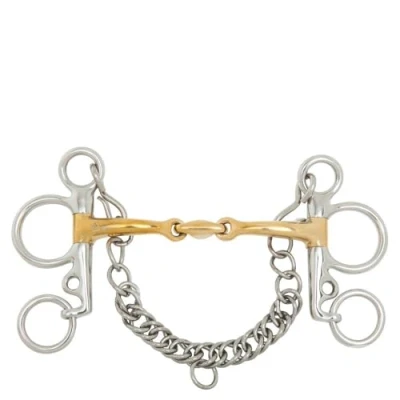 Image of BR Double Broken Baby Pelhambit Soft Contact 14 mm Scissors 102 12,5 zilver / goud Yellow