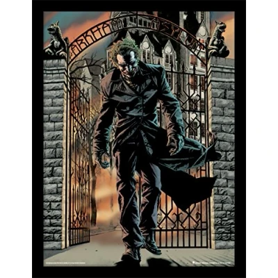Image of DC Comics Batman 30 X 40 cm &quot;The Joker Released&quot; Framed Print