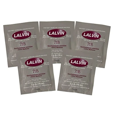 Image of 5X Lalvin 71B 1122 Nouveau Style Wine Yeast 5g Homebrew Making 4.5L 23L