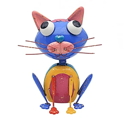 Image of Lesser &amp; Pavey Bright Eyes Animal Garden Ornaments Lovely Gardening Gifts For Women Men Cat Decorations Any