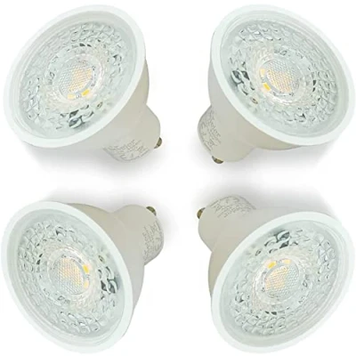Image of Sweier GU10 LED Bulbs, Energy Saving Light Bulb 240V, 430LM Cool White 6000K, 5W Equivalent to 50W Halogen, 38 Beam Angle Spot Pack of 4 Non Dimmable.