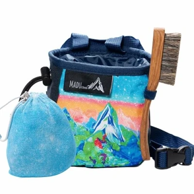 Image of Madu Climb Rock Climbing Chalk Bag (Blue Bundle)