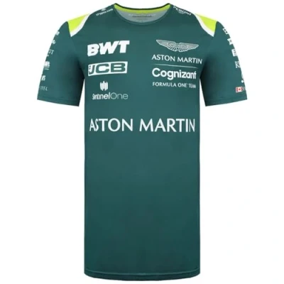 Image of Aston Martin Cognizant F1 Official Team Round Neck Green Mens T Shirt AMC21KTS37