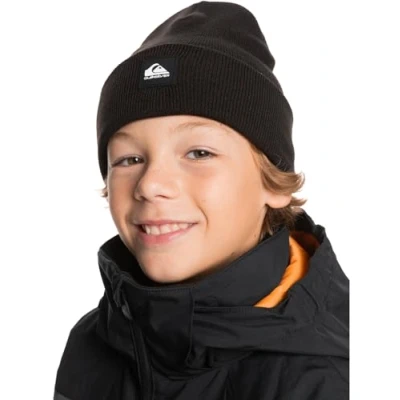 Image of Quiksilver Brigade Youth Beanie Unisex for kids, Size: One Size, True black