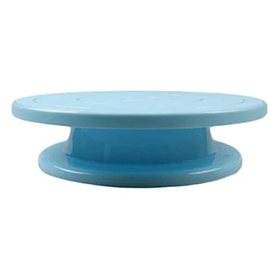 Image of Generic 11 Inch Rotating Cake Turntable Stand for Decorations, Pastries, Cupcakes, Blue