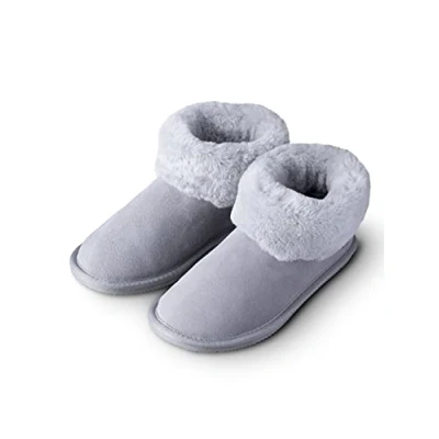 Image of Lakeland Leather Ladies&#039; Sheepskin Bootie Slippers (3 UK, Grey, numeric_3)