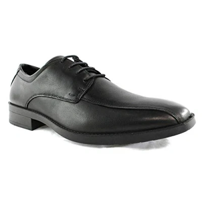 Image of IMAC Peter 4 Eye Tramline Tie Up Italian Soft Leather Formal Everyday Shoes Black Leather, Mens UK 7 / EU 41