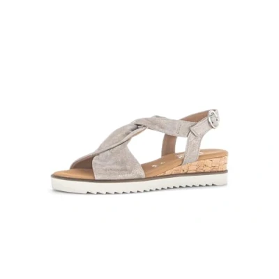 Image of Gabor Comfort Wedge sandals muschel, Women&#039;s, Size: 4, Muschel Leather