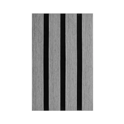 Image of DecorAndDecor Acoustic Slat Wood Wall Panel and Ceiling Panelling Decorative 3D MDF 16cmx24cm Grey