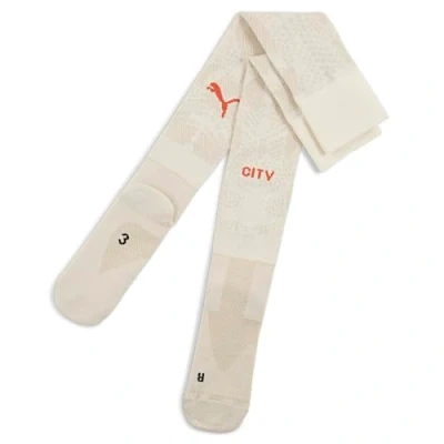 Image of PUMA Mens Manchester City Goalkeeper Graphic Socks Alpine Snow Putty Size UK 9 11