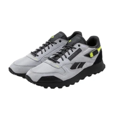 Image of Reebok Unisex Classic Leather Sneaker, Cold Grey 2 7 Core Black, 4 UK
