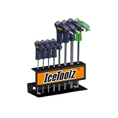 Image of IceToolz Pro Shop Hex/Allen and Torx Key Set 2 8mm, T25 With Wall Mount