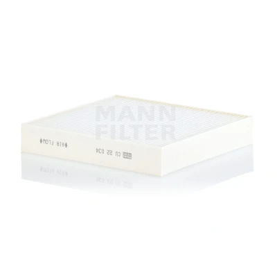 Image of 272776RC0A, 272776RF0A, 272776RR0A, 272776UN0A, 2727776N0A Pollen Filter MANN CU 22 034 Particulate 216mm 200mm 35mm NISSAN: Qashqai III