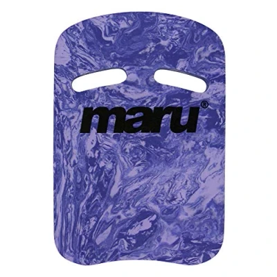 Image of Maru Swimming Kickboard Swim Aid, Pool Float for Adults and Kids, Sports Training Equipment, Improve Body Position Balance in the Water (Purple Swirl, Adult)