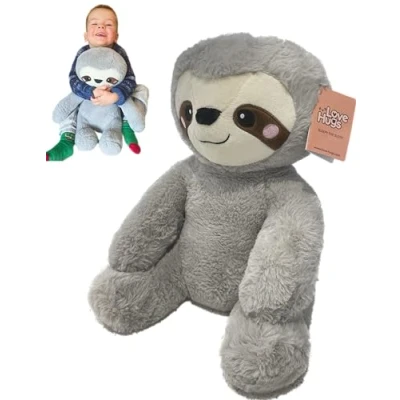 Image of LoveHugs 1.5kg Weighted Teddy Bear For Anxiety, Comfort, Stress Relief &amp; Restful Sleep Sloth Therapeutic Stuffed Animal Toy