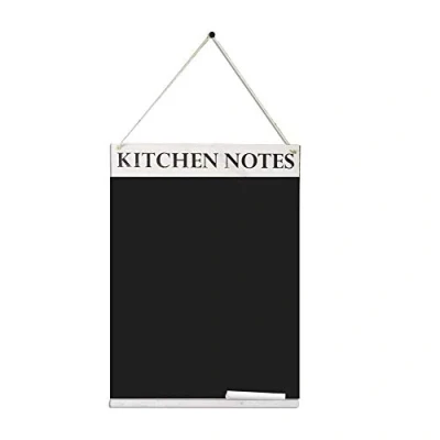 Image of Chalkboards UK WC642WW Kitchen Notes Chalkboard, Wood, White, 420 x 600 mm