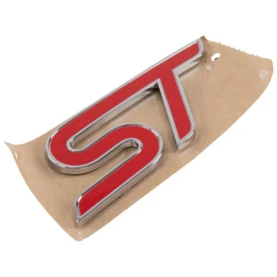 Image of Ford Genuine Puma ST Name Plate Rear Badge Emblem Red Chrome 2020 2024 1863964