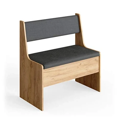 Image of Vicco Dining room corner bench Roman, Sand/Anthracite, 76 x 42 cm