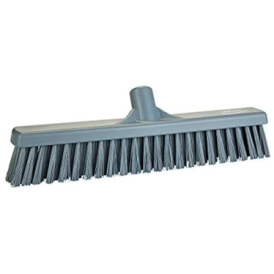 Image of Vikan 317488 16&quot; Combo Push Broom Soft/Stiff Gray