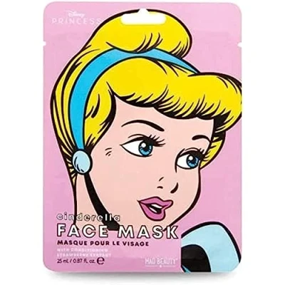Image of MAD BEAUTY DISNEY Princess Cinderella Face Masks, Lavender Infused Sheet Heals Damaged Skin, Calming, Anti Inflammatory, Detoxifying