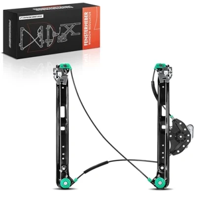 Image of Frankberg Electric Window Regulator Front Left Without Motor Compatible with 3 Series E46 All Engine Saloon 1998 2005 Estate Replace# 51337020659