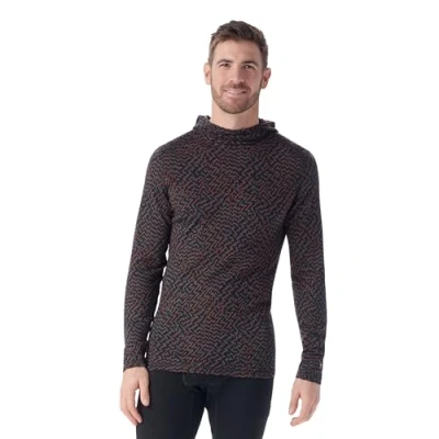 Image of Smartwool Men&#039;s Standard Classic Thermal Merino Base Layer Hoodie, Black Retro Line