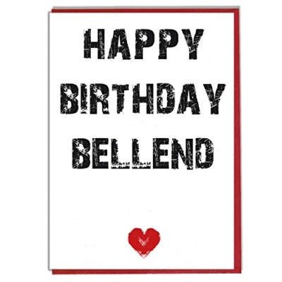 Image of AK Giftshop Rude/Funny Joke Birthday Card Happy Bellend Best Friend Mate Brother Husband Boyfriend