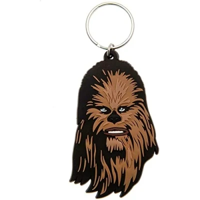 Image of Star Wars, RK38346C, Wars Chewbacca Rubber Keychain, Multi Color, 4.5 x 6cm