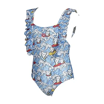 Image of ARENA Surfing Kids Girls Swimsuit, Girls, Swim Briefs, 0000004212, Turquoise Multi, 5 Years