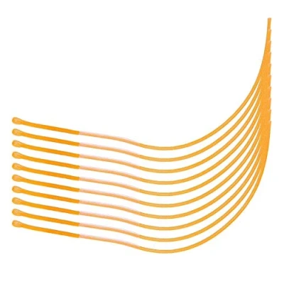 Image of Keenso Fly Fishing Line, 10PCS 30LB/50LB Loops Connector Loop Line Tackle Accessory(Yellow 30LB)