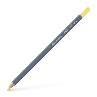 Image of Faber Castell Creative Studio Goldfaber Aqua Watercolour Pencil, (106), Chrome Yellow Pastel, Single For Art, Craft, Drawing, Sketching, Home, School, University, Colouring