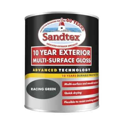 Image of Sandtex 10 Year Exterior Multi Surface Gloss 750ml Racing Green