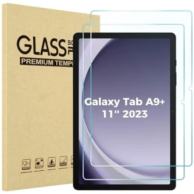 Image of ProCase 2 Pack Screen Protector for Galaxy Tab A9 Plus 11 Inch 2023, Tempered Glass Film Guard 11&quot; A9+ Tablet (SM X210/X215/X216/X218)