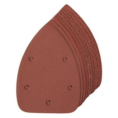 Image of Silverline Hook &amp; Loop Detail Sander Sheets 140mm 10pce 4 x 60, 2 80, 120, 240G