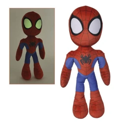Image of Simba Marvel Spider Man Plush 50 cm, 100% Original, Eyes Glow in the Dark, Suitable for All Ages (6315875818)