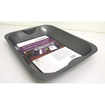 Image of Non Stick Large DEEP Oblong Roast Roasting PAN Tray TIN