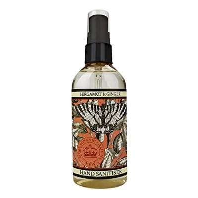 Image of Royal Botanical Gardens Kew Bergamot and Ginger Luxury Hand Sanitiser Spray 100ml