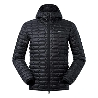 Image of Berghaus Men&#039;s Cuillin Synthetic Insulated Hooded Jacket, Extra Warm, Lightweight Design, Turkish Sea/Limoges, XS