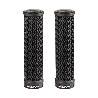 Image of Funn Holeshot Mountain Bike Grips With Single Lock On Clamp, Lightweight And Ergonomic Handle 22 mm Inner Diameter, Hardened End Bicycle Handlebar For MTB/BMX (Black)