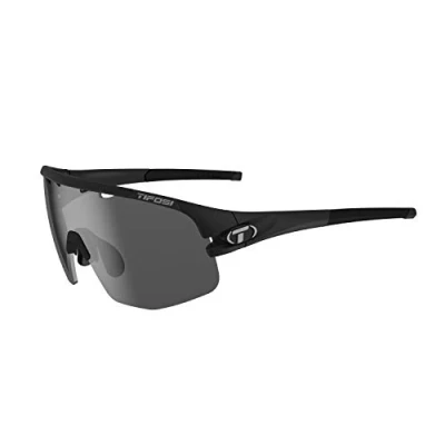 Image of Tifosi Sledge Lite Interchangeable Lens Sunglasses: Lightweight, versatile, ideal for various conditions, Matte Black