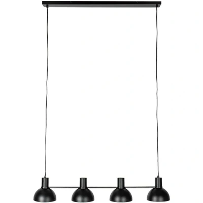 Image of Lucande Mostrid hanging light, black, 4 bulb
