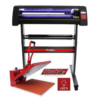 Image of MonsterShop LED Vinyl Cutter with 50cm Clam Heat Press &amp; Software