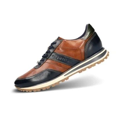 Image of bugatti Men 332 ag807 Sneaker, Dark Blue Cognac, 10 UK