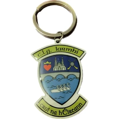 Image of WESTMEATH Official ALL IRELAND GAA County crest ultra thin metal keyring.