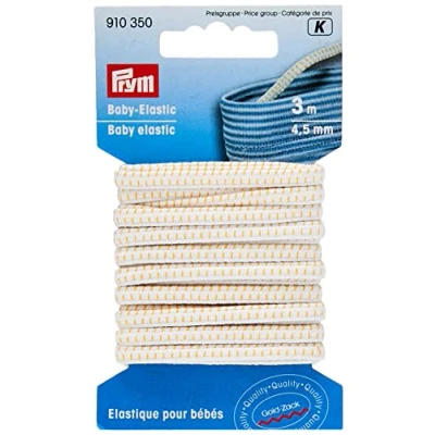 Image of Prym Elastic, White, 4,5 mm, weiß, 3 m