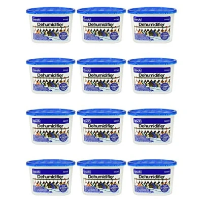 Image of ASAB Desiccant Dehumidifier for Home Wardrobe Moisture Absorber Damp Trap with Crystals Portable Humidity Catcher Anti Mould Wet Remover (12 Packs)