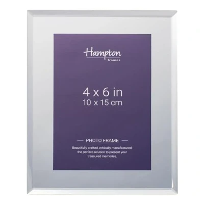 Image of Hampton Frames REFLECT 4x6 (10x15cm) Silver Mirror Photo Frame Glass REF46SM
