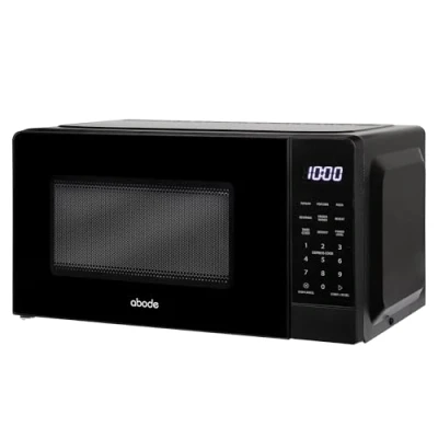 Image of Abode Touch Control Microwave 20 Litre Black Digital 700W with Clock &amp; Timer, 5 Auto Cook Settings Defrost, 11 Power Levels AMT2012 (Black)