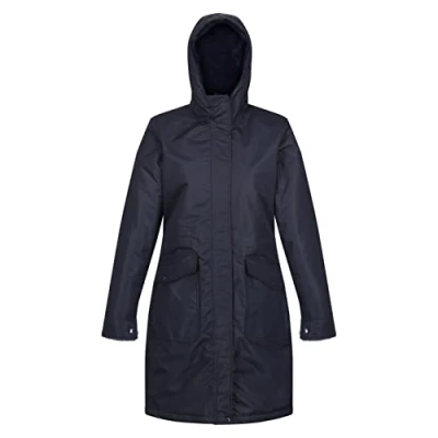 Image of Regatta Rimona Waterproof Breathable Taped Seams Insulated Lined Hooded Jacket Navy, 10