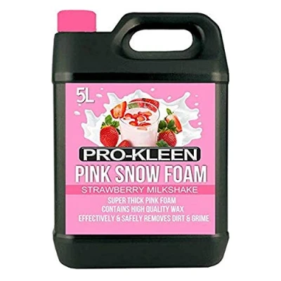 Image of 5L Pro Kleen Strawberry Milkshake PINK Snow Foam with Wax Super Thick &amp; Non Caustic Extremely Powerful Easy To Use